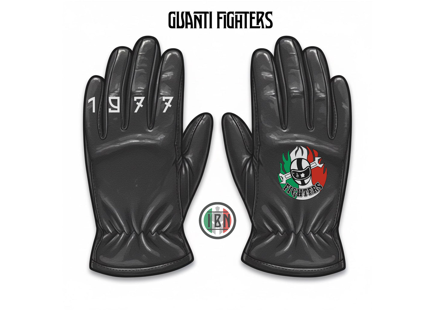 Guanti in pelle ricamati